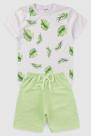 Conjunto Infantil Menino Folhas Gody Conjunto Infantil Menino Folhas Gody
