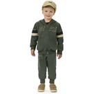 Conjunto Infantil Menino Inverno Jaqueta Com Capuz E Calça Moletom Peluciado Stay - Angerô