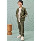 Conjunto Infantil Menino Jaqueta e Calça Jogger Moletom sem Pelúcia VERDE- LucBoo