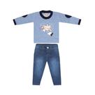 Conjunto Infantil Menino Jeans Soccer 10
