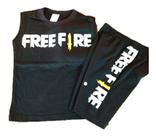 Conjunto Infantil Menino Jogo Garena Free Fire Tam 1 A 7 Ano