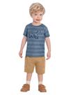 Conjunto Infantil Menino Listrado de Ursinho Mundi