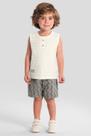 Conjunto infantil menino listrado Mundi
