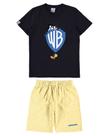 Conjunto infantil menino looney tunes em moletinho malwee kids preto 14