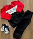 Conjunto Infantil Menino Moletom Flanelado quebra cabeça 23028