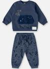 Conjunto Infantil Menino Moletom Hello Hello Azul Up Baby
