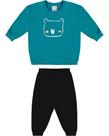 Conjunto Infantil Menino Moletom Urso Azul Malwee