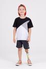 Conjunto Infantil Menino Recortes Preto