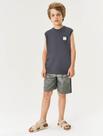 Conjunto Infantil Menino Regata E Bermuda Adventure Chumbo E Verde Divertto