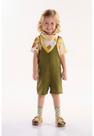 Conjunto Infantil Menino Safari com Camiseta e Jardineira Três e Já