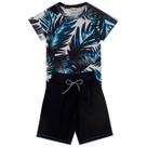 Conjunto Infantil Menino Short Camiseta Coqueiro Tama 1 Ao 8