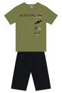 Conjunto infantil menino skate Brandili