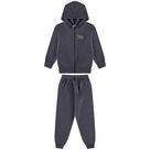 Conjunto infantil menino soft bebê jaqueta capuz calça quent