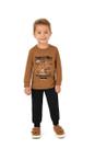 Conjunto Infantil Menino super Bike Em Algodão Malwee Kids Cor:MarromTamanho:1