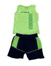 Conjunto Infantil Menino Tileesul Regata Auto Relevo Bermuda