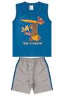Conjunto Infantil Menino Verão Camiseta Regata e Bermuda de Moletinho Conjunto Infantil Menino Verão Camiseta Regata e Bermuda de Moletinho