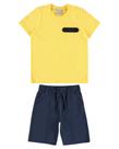 Conjunto infantil menino zíper no peitoral em malha malwee kids 16
