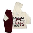 Conjunto Infantil Meow Amarelo Mundo Mania