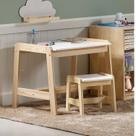 Conjunto Infantil Mesa com 1 Banqueta Castelo Casatema MadeiraOriginals