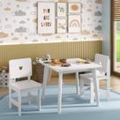 Conjunto Infantil Mesa com 2 Cadeiras Madeira de Pinus Sofia