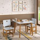 Conjunto Infantil Mesa com 2 Cadeiras Sofia Madeira maçiça e MDF