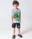 Conjunto Infantil Mescla Hulk Marvel Tam 4 a 10 Cinza-87077