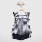 Conjunto Infantil Milon Bata e Short Poá Menina 2 Peças