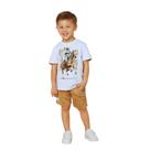 Conjunto Infantil Milon Menino Verão Regata e Bermuda Confortável Moderno Sofisticado 2000580