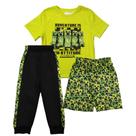 Conjunto Infantil Minecraft Menino 3 Peças Camiseta, Shorts e Calça Jogger Tamanho 7 Conjunto Infantil Minecraft Menino 3 Peças Camiseta, Shorts e Calça Jogger Tamanho 7