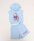 Conjunto Infantil Moletinho Hello Kitty Tam 4 a 10 Azu-11416