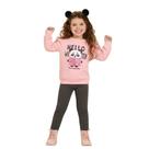 Conjunto infantil moletinho ursinha panda boca grande Conjunto infantil moletinho ursinha panda boca grande