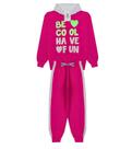 Conjunto Infantil Moletom Be Cool Rosa Capuz e Ziper Tam.8