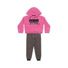 Conjunto Infantil Moletom Kiko E Kika Neon Com Capuz Ziper Moda Inverno Quentinho Jaqueta E Calça