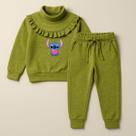 Conjunto Infantil Moletom Lãzinha Calça e Suéter com Estampa do Stitch com Coração