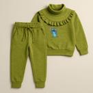 Conjunto Infantil Moletom Lãzinha Calça e Suéter com Estampa do Stitch Dando a Língua