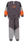 Conjunto infantil moletom menino gody cinza grafite