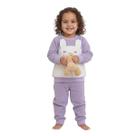 Conjunto Infantil Moletom Peluciado Blusa e Calça Inverno -