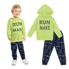 Conjunto Infantil Moletom Pelúciado Masculino Kyly