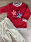 Conjunto Infantil Moletom Vermelho Have Fun Feminino Conjunto Infantil Moletom Vermelho Have Fun Feminino