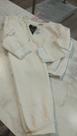 Conjunto Infantil Moleton Lik Kids Branco Off White Tamanho 06 calça wid leg