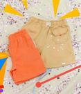 Conjunto infantil na cor laranja