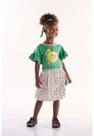 Conjunto Infantil para Menina com Blusa e Saia Pomar Feliz Três e Já