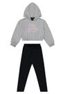 Conjunto Infantil para Menina com Cropped e Legging Guloseima