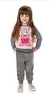 Conjunto infantil pelúciado inverno - feminino e masculino - marca tileesul modelos variádos