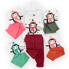 Conjunto Infantil Pipa com Capuz Sortido Feminino 02 Peças Conjunto Infantil Pipa com Capuz Sortido Feminino 02 Peças