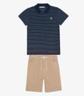 Conjunto Infantil Polo Com Bermuda Trick Nick Azul