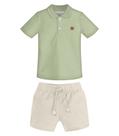 Conjunto Infantil Polo Com Bermuda Trick Nick Verde