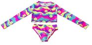 Conjunto Infantil Praia Costão Manga Longa E Calcinha Uv50+ Conjunto Infantil Praia Costão Manga Longa E Calcinha Uv50+