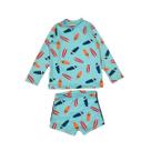 Conjunto Infantil Praia Menino Camisa Sunga Proteção Solar