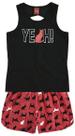 Conjunto Infantil Regata Preta + Short Kyly 109182 Conjunto Infantil Regata Preta + Short Kyly 109182